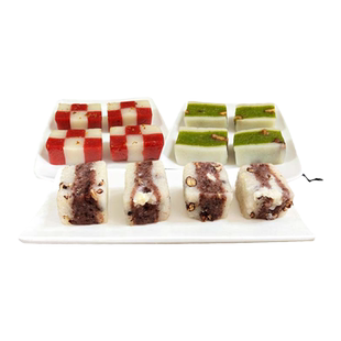 苏州特产黄富兴手工赤豆猪油年糕桂花蜜糕黄松糕传统手工年货糕团