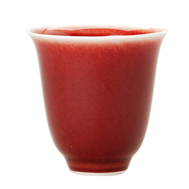 云术 郎红主人杯景德镇陶瓷品茗杯纯手工功夫茶具茶杯郎红单杯