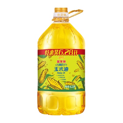 金龙鱼物理压榨玉米油6.28L