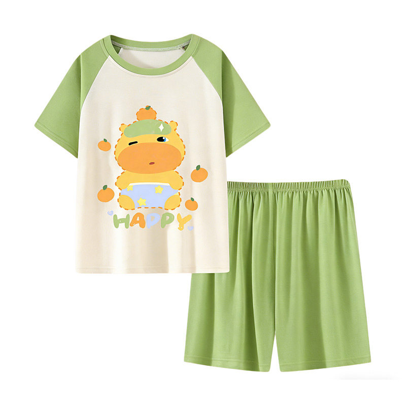女童睡衣母女装夏季莫代尔家居服