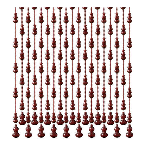 网红免打孔桃木葫芦珠帘隔断玄关过道阳台门帘卧室成品装饰挂帘子