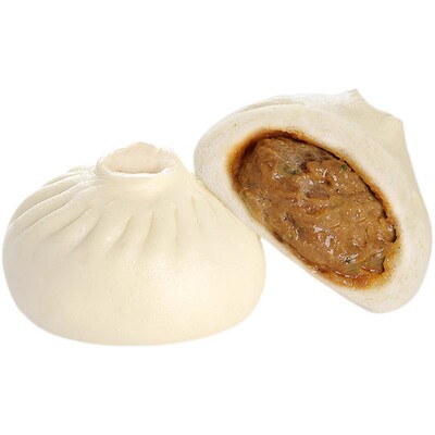扬州风味纯肉鲜肉包大包子商用青菜包子营养早餐速食猪肉馒头点心