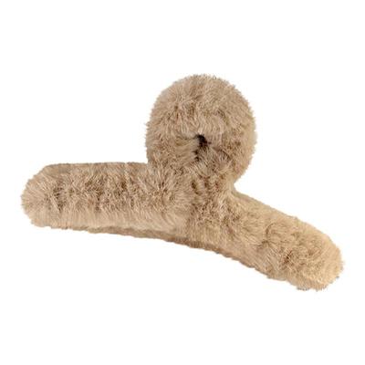 秋冬毛绒抓夹高级感鲨鱼夹发饰