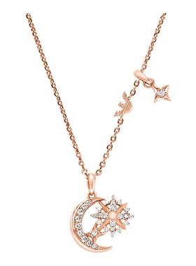 [新品]阿玛尼星月系列女项链轻奢时尚小众锁骨链送女友EG3633221