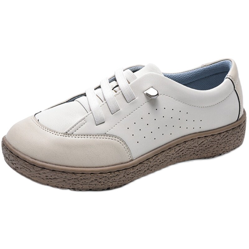 Pansy盼喜日本女鞋一脚蹬加宽休闲鞋轻便舒适宽脚胖脚撞色单鞋