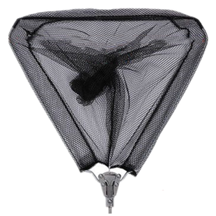 三角形折叠抄网实心网头钓鱼抄网纳米防挂网兜防挂便携捞鱼网渔具
