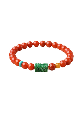 南红玛瑙手串马年红色手链毛衣链