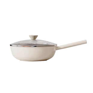 荣事达无涂层陶瓷不粘锅家用炒锅电磁炉专用平底锅燃气灶炒菜锅