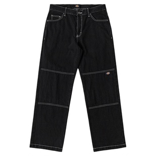 Dickies丹宁牛仔双膝裤阿美咔叽复古宽松阔腿男女工装裤重磅85283