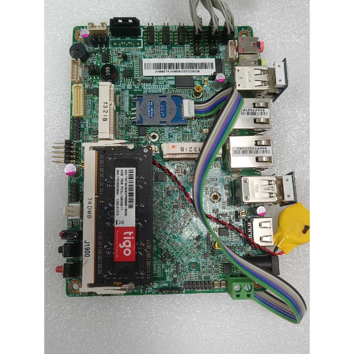 【请询价】TigoJ1900主板配备4G内存功能完好适合