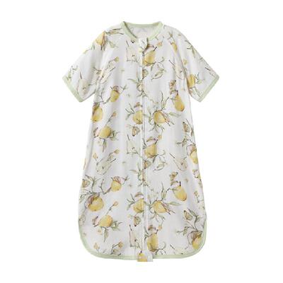 嫚熙婴儿纱罗七分袖一体式睡袋