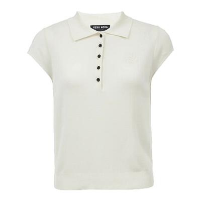 VeroModa领口纽扣装饰针织衫