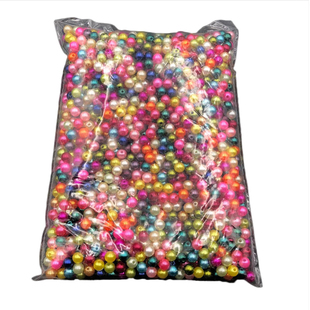 6mmABS仿真珠散珠塑料珠子diy手工串珠装饰服装辅料串珠包整斤