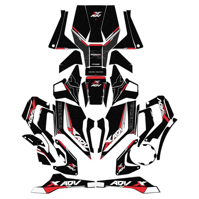 适用25款本田XADV750彩绘装甲贴
