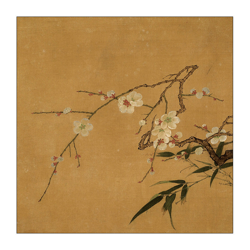 宋代美学梅竹图中式古画国画画芯客厅装饰画芯背景墙贴画门窗贴画