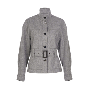 LYNEE x TORIL【睿智老钱】花呢贴袋外套后腰丈筋直筒裤 时尚套装