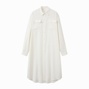 VAPOURBLUE原创设计长款禅意飘逸衬衫