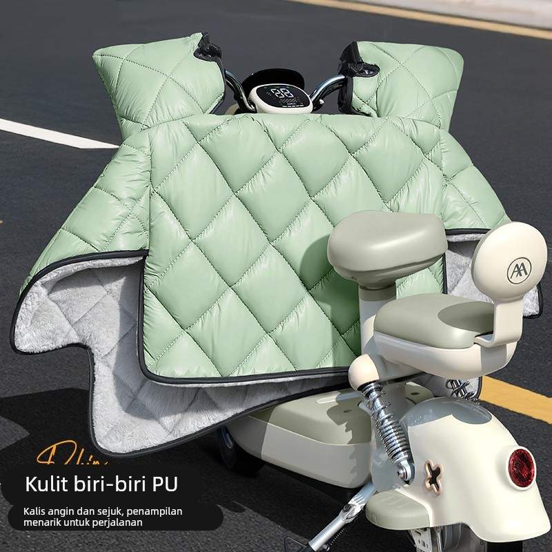 电动车挡风被冬季加绒加厚加大防寒防水罩秋冬天四季通用2025新款