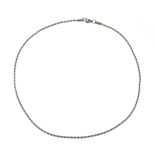 GuangYu轻奢小众麻花链钛钢项链男生冷淡风气质锁骨链潮简约素链