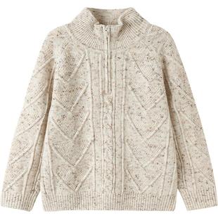 【商场同款】巴拉巴拉童装男童毛衫儿童2025冬新款毛衣绞花针织衫