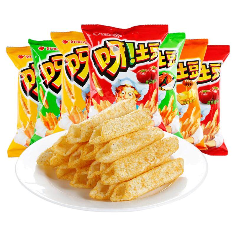 好丽友土豆混合滋香烤鸡味薯条