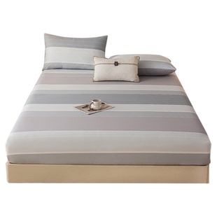 100%加厚全棉加高床笠单件150x190cm纯棉床罩180x200床垫套防尘罩