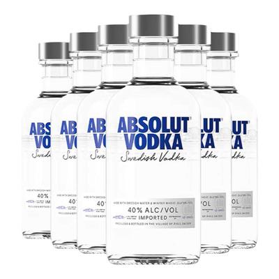 绝对伏特加经典原味200ml*6