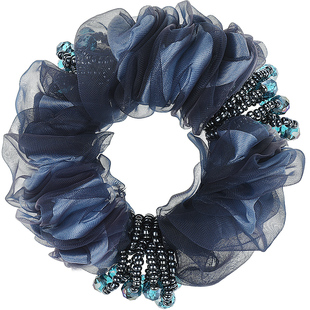 皇家莎莎发饰发圈串珠布艺头花韩版头饰品手工花朵发绳盘发头绳