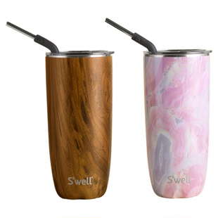 Swell吸管杯2025新款保温咖啡随行大容量高颜值水杯子女生不锈钢