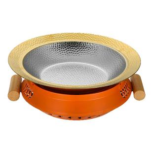新式干锅锅具冒烤鸭锅冒菜专用锅牛蛙酒精炉子小火锅胖哥俩肉蟹煲
