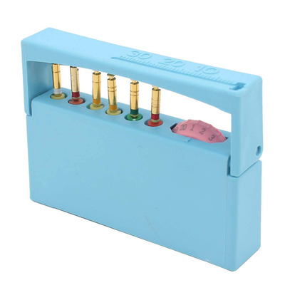 牙科材料6孔计数手用根管锉架机用扩大针架消毒盒车针盒口腔工具