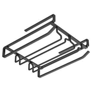 2025新款红酒杯架倒挂柜内酒杯置物架免打孔家用悬挂高脚杯收纳架