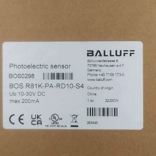 【询价】R81K-PA-RD10-S4 巴鲁夫传感器适用