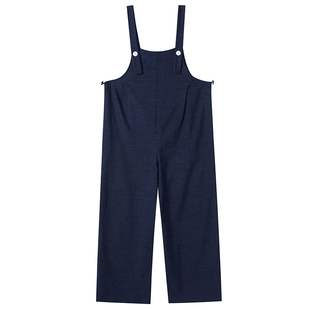 孕妇牛仔背带裤春秋季外穿宽松吊带裤春装孕妇装春款阔腿裤休闲裤