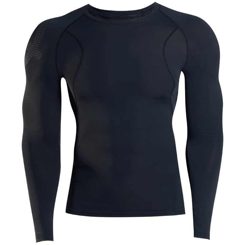 准者28氨压缩衣秋冬新款男士跑步训练健身运动高弹速干长袖T恤