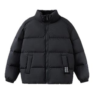 巴拉巴拉儿童羽绒服黑色男童加厚短款外套冬季新款女童衣服童装潮