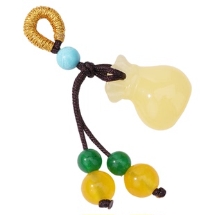 小提溜diy配件蜜蜡葫芦吊坠配饰小挂件手链项链串珠饰品手工材料