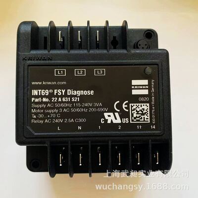22A631S21复盛KRIWAN电机保护模块INT69FSY Diagnose