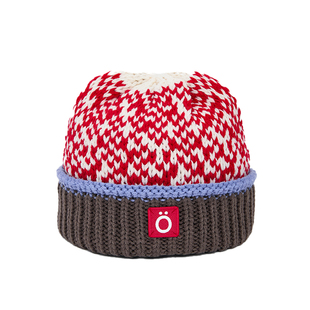 北欧时刻复古波纹针织冷帽加厚保暖毛线圆顶撞色秋冬女堆堆帽子