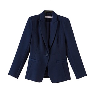 晚白2026年春新款气质修身上衣干练利落百搭通勤西装外套女