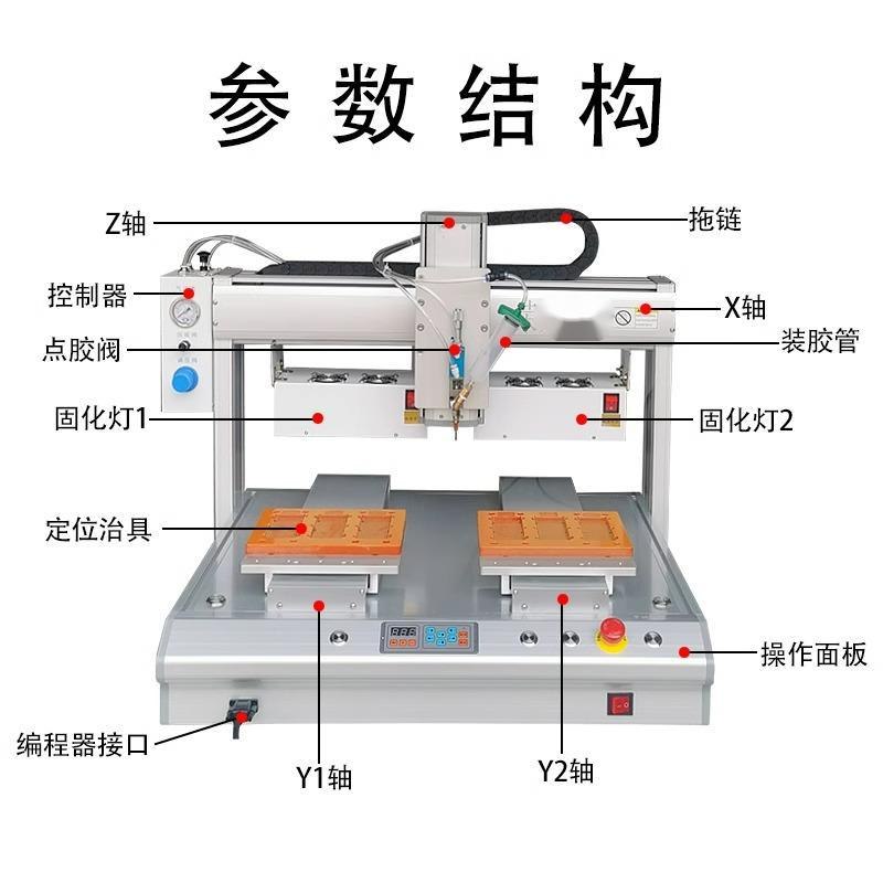 点胶涂胶打胶机线束胶设备全自动704硅胶热熔胶AB密封胶固化UVPUR