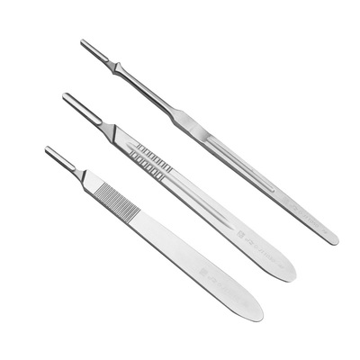 上海金钟手术刀柄3号4号加长7号手术器械医院修脚不锈钢加厚刀架