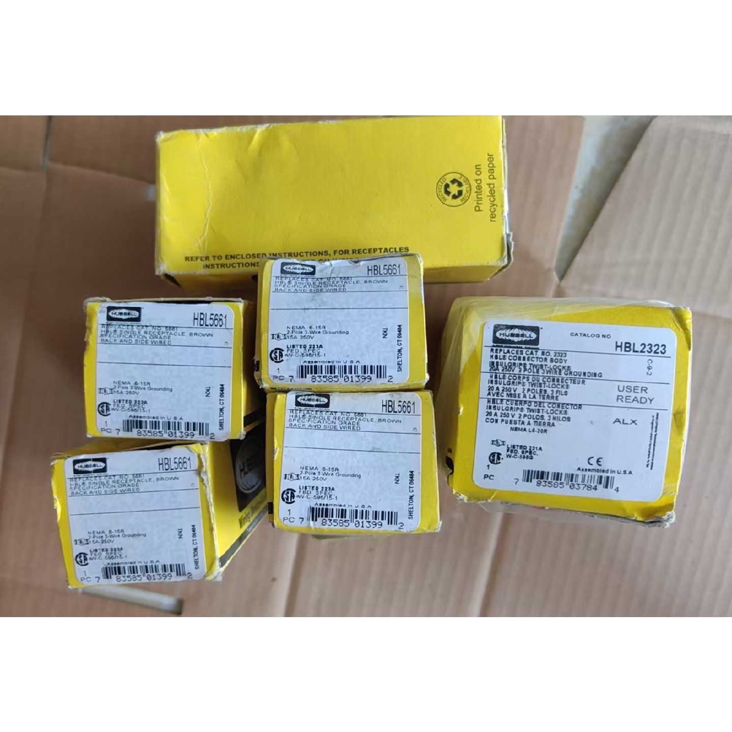 议价-荷宝HUBBELL插头HBL5661,HBL2323,H