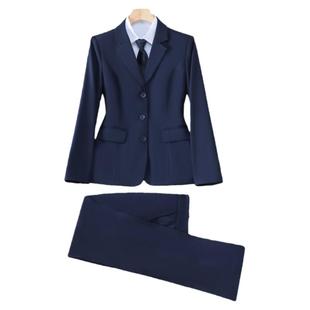 三粒扣西装外套女春秋新款面试正装公务员气质工作服高端职业套装