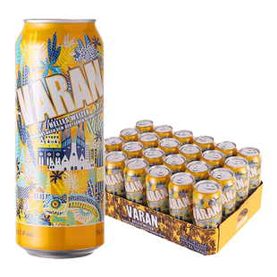 【进口】德国巨蜥白啤500ml*24罐装精酿小麦听装啤酒整箱啤酒