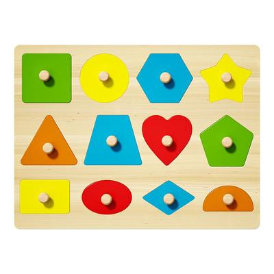 益知乐木质1-3岁宝宝认知手抓板