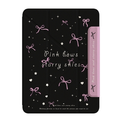 ins风星空蝴蝶结适用苹果平板壳