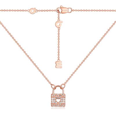 爱心锁项链apmMONACO情侣