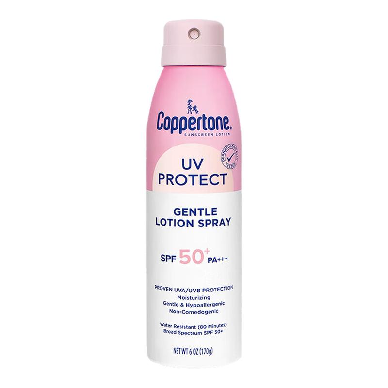 Coppertone水宝宝防晒喷雾高倍防水防汗户外海边出游身体确美同