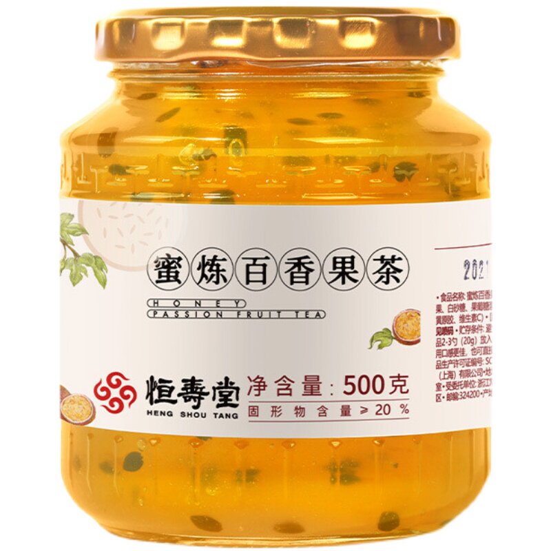 恒寿堂蜂蜜柚子茶制百香果冲泡